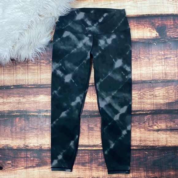 RELISTED Souke Tie Dye Black Leggings Athletic - Yoga Pants Cycling - Picture 4 of 6